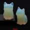Natural Crystal Cat Statue Amethyst Healing Stone Animal Figurine 16
