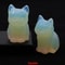 Natural Crystal Cat Statue Amethyst Healing Stone Animal Figurine 16