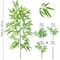 Lifelike Artificial Bamboo Plant Tall Indoor Faux Bamboo Leaves Decor 20