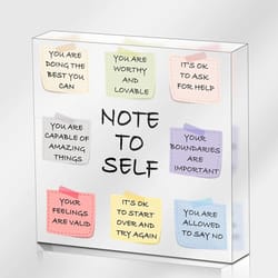 mental health motivational wall art inspirational office decor sign