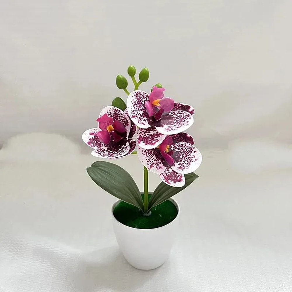 Mini Artificial Bonsai Plant Potted Desktop Faux Plant Decor 7