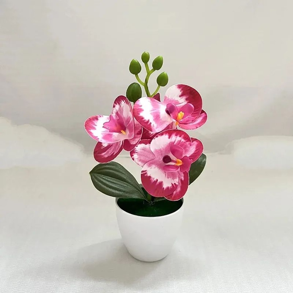Mini Artificial Bonsai Plant Potted Desktop Faux Plant Decor 8