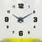 3D DIY Wall Clock Luminous Frameless Modern Wall Clock Decor 0