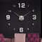 3D DIY Wall Clock Luminous Frameless Modern Wall Clock Decor 2