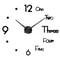 3D DIY Wall Clock Luminous Frameless Modern Wall Clock Decor 18