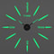 3D DIY Wall Clock Luminous Frameless Modern Wall Clock Decor 28