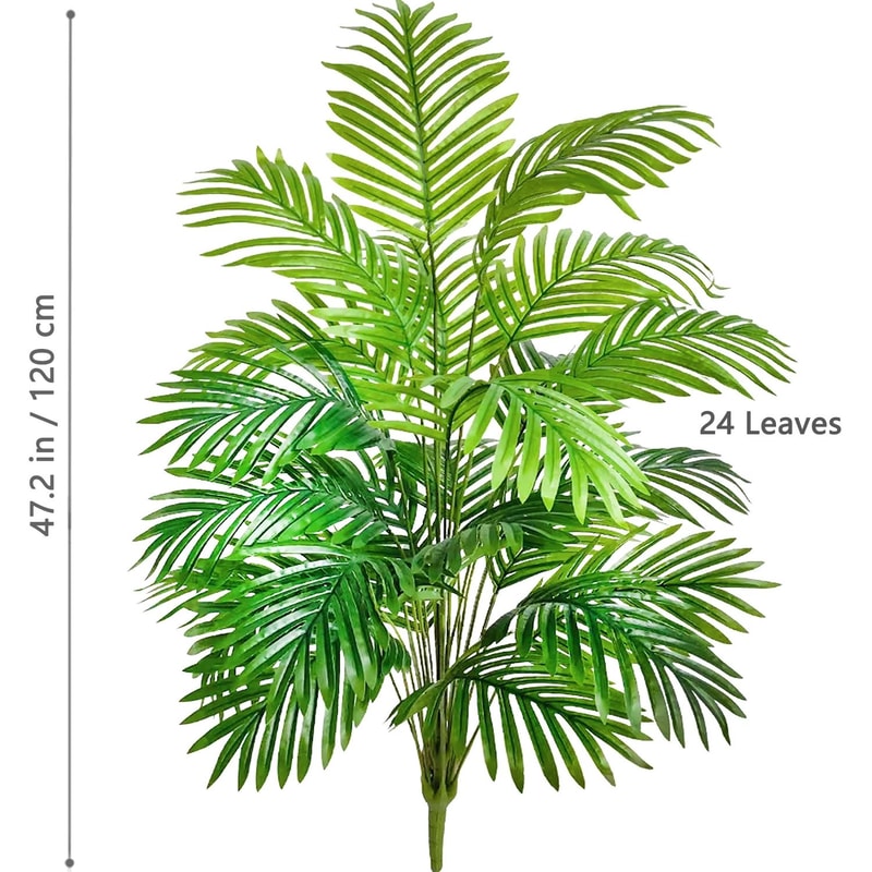 Artificial Palm Tree Large Tropical Faux Plant Leaves Decor For Home And Garden 17