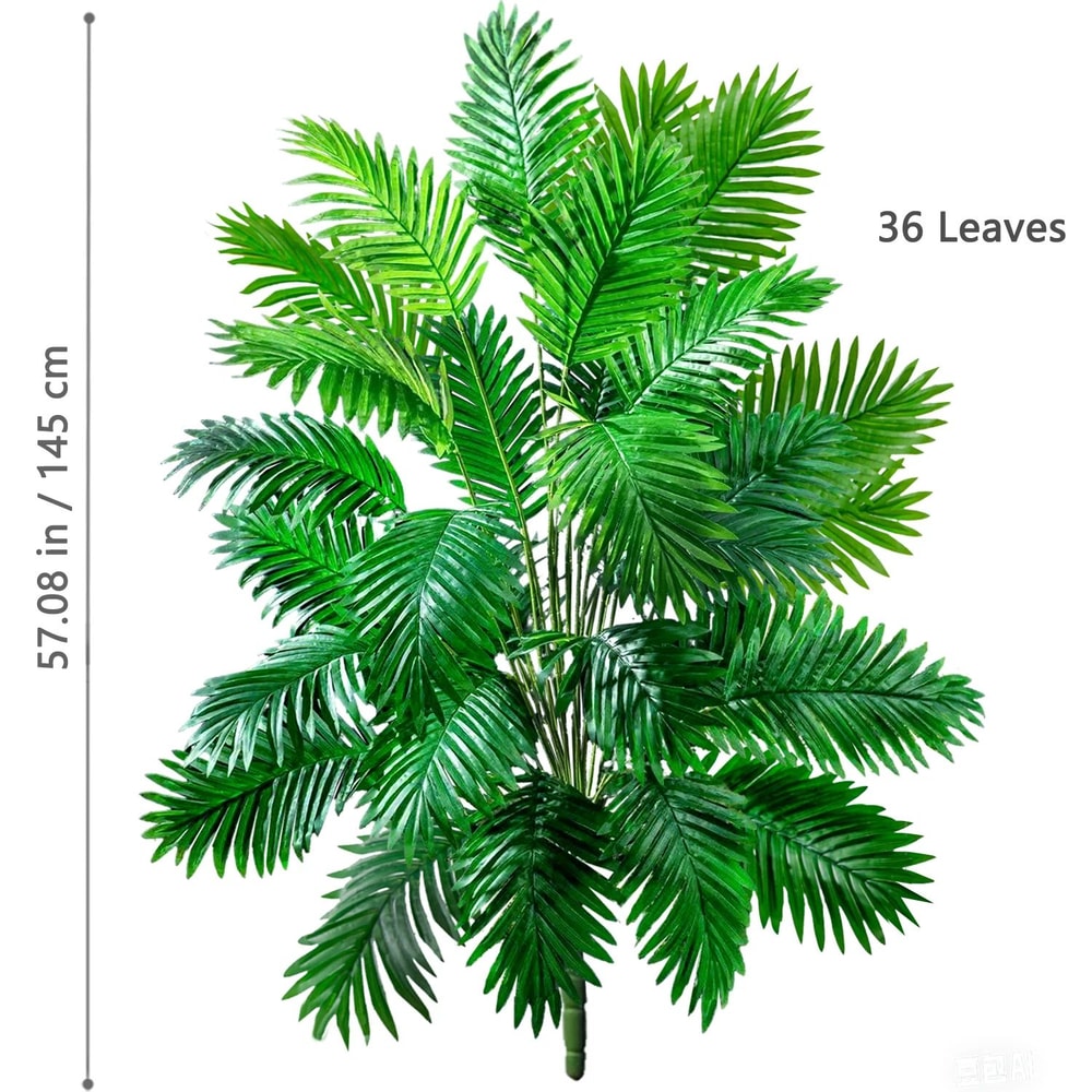 Artificial Palm Tree Large Tropical Faux Plant Leaves Decor For Home And Garden 18