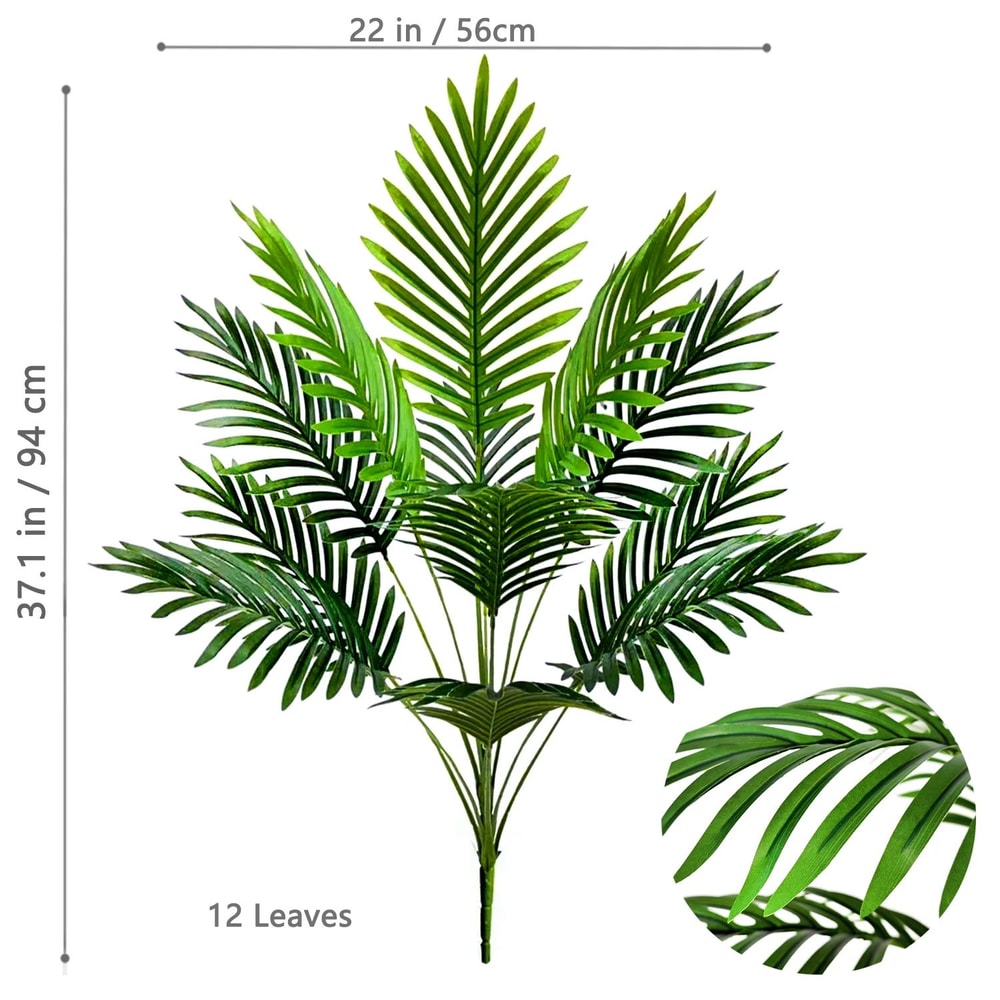 Artificial Palm Tree Large Tropical Faux Plant Leaves Decor For Home And Garden 26