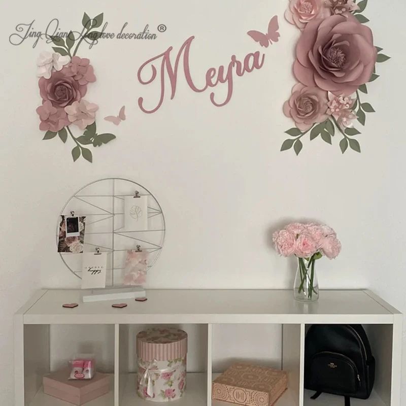 Custom Wooden Name Sign Personalized Nursery Wall Decor 2