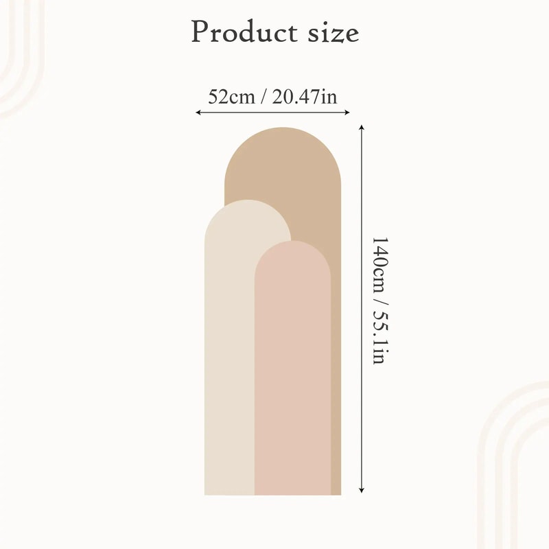 Boho Arch Wall Decal Removable Nursery Wall Sticker For Bedroom Decor 23