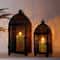 Metal Candle Lantern Set Decorative Hanging Candle Holder For Indoor Outdoor Decor 0