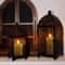 Metal Candle Lantern Set Decorative Hanging Candle Holder For Indoor Outdoor Decor 1