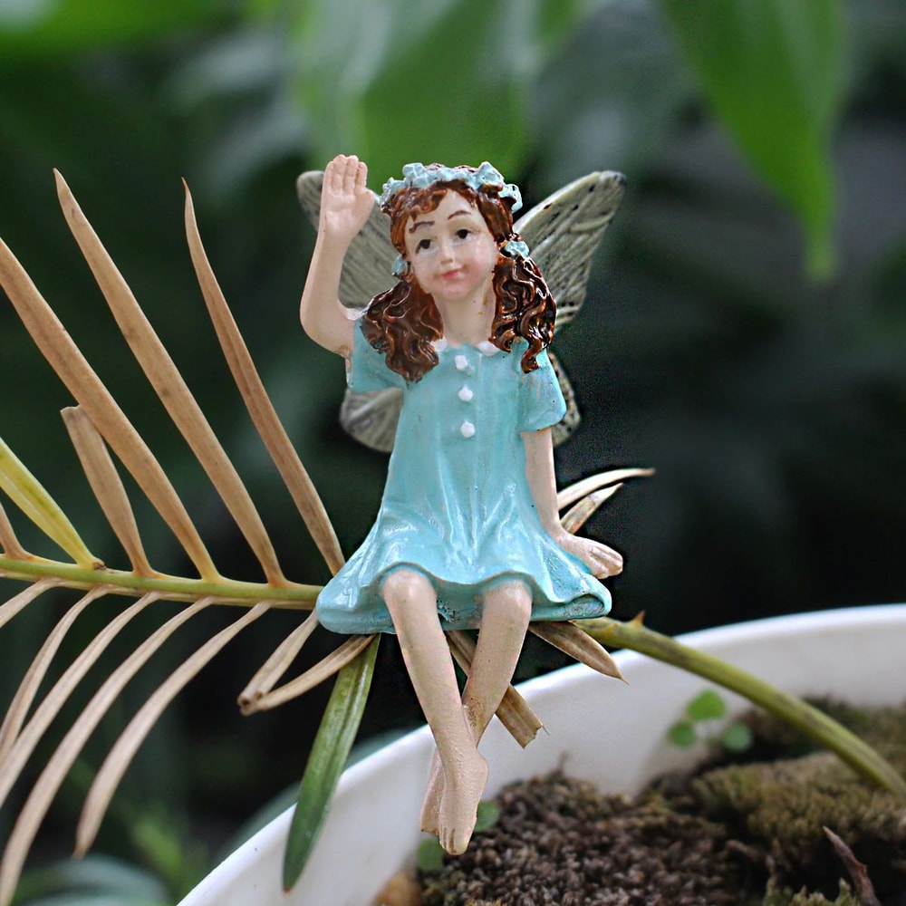 Enchanted Garden Fairy Stakes Set Mini Fairy Garden Decor For Pots And Lawn 4