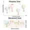 Watercolor Hot Air Balloon Wall Stickers Kids Nursery Wall Decals For Bedroom Decor 4