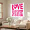 Pink Love Tapestry Wall Hanging Aesthetic Room Decor For Bedroom And Living Space 8
