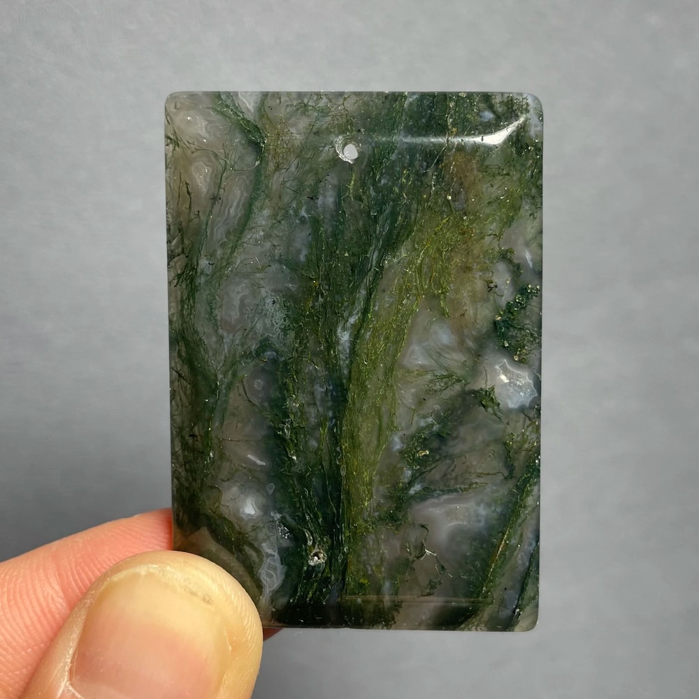 Natural Agate Crystal Pendant Polished Stone Jewelry And Home Decor Accent 20