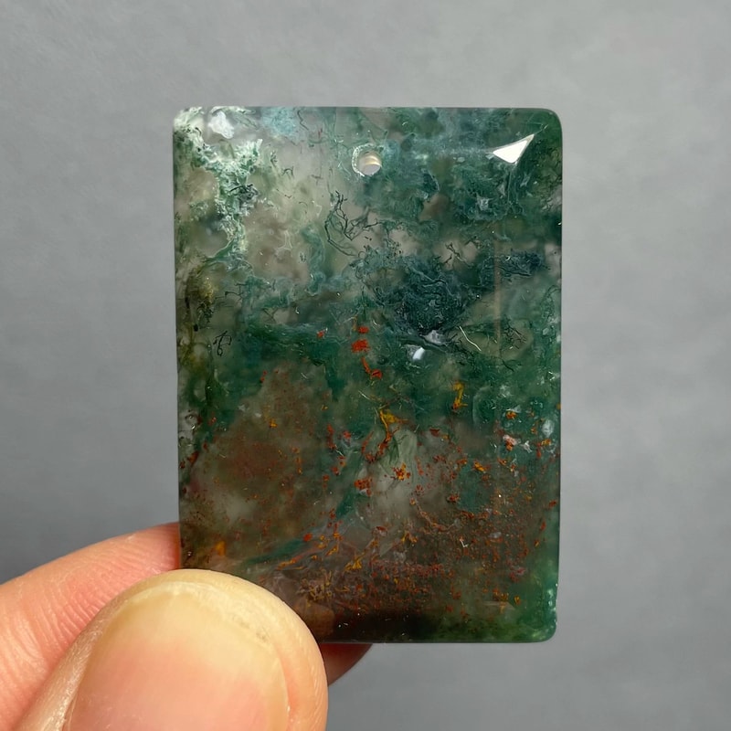 Natural Agate Crystal Pendant Polished Stone Jewelry And Home Decor Accent 22