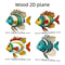 Colorful Tropical Fish Wooden Wall Art Nautical Decor Set For Coastal And Beach Home 4