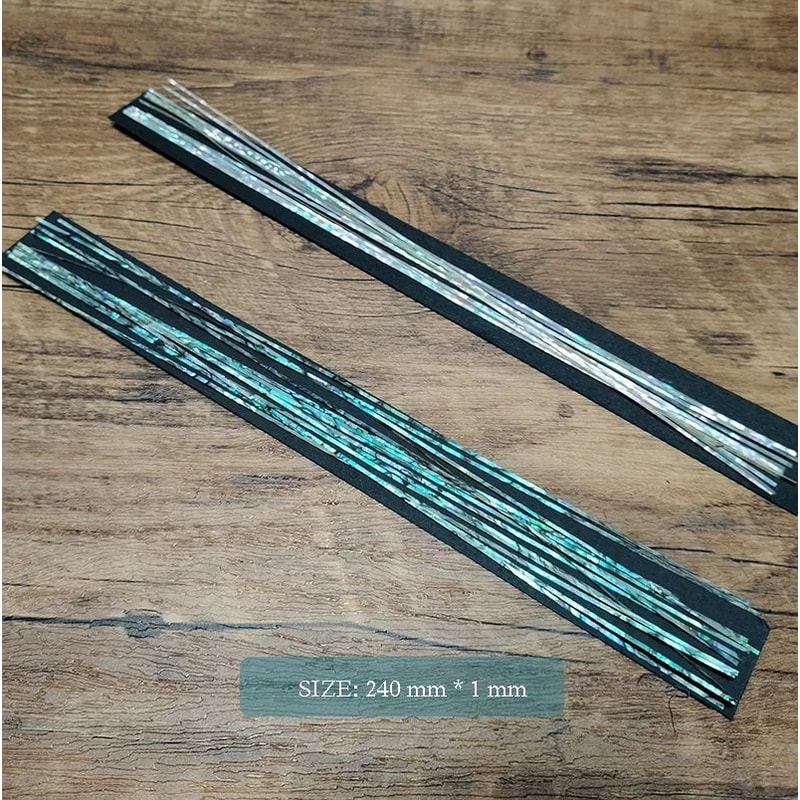 Natural Paua Abalone Shell Strips Mother Of Pearl Inlay For Jewelry And Guitar Craft 0