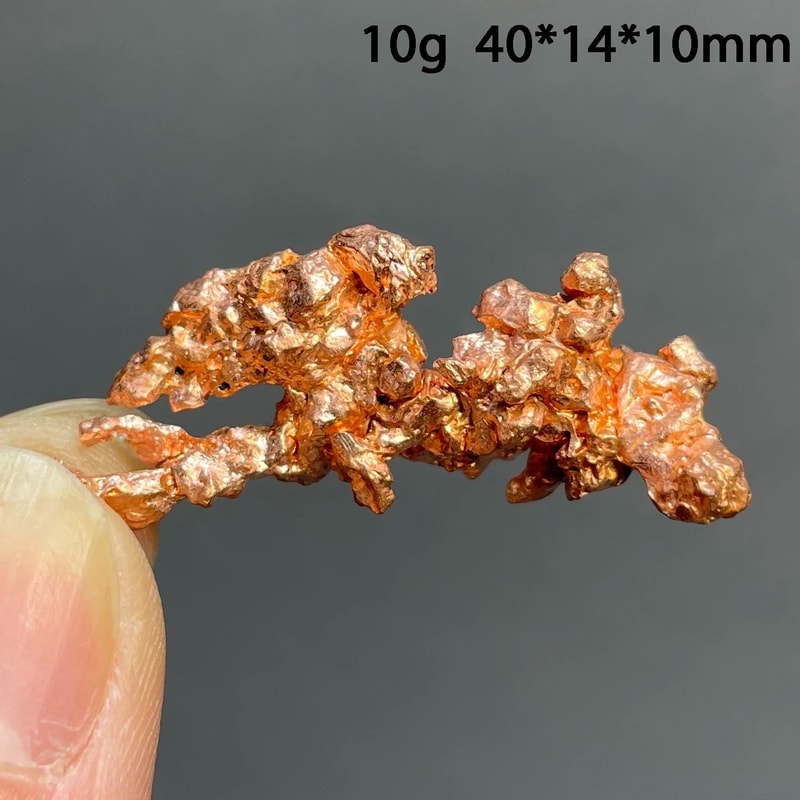 Natural Native Copper Crystal Cluster Quartz Mineral Specimen Decor 11