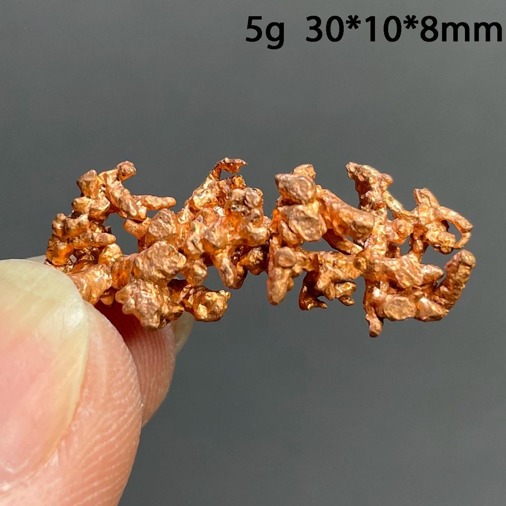Natural Native Copper Crystal Cluster Quartz Mineral Specimen Decor 6