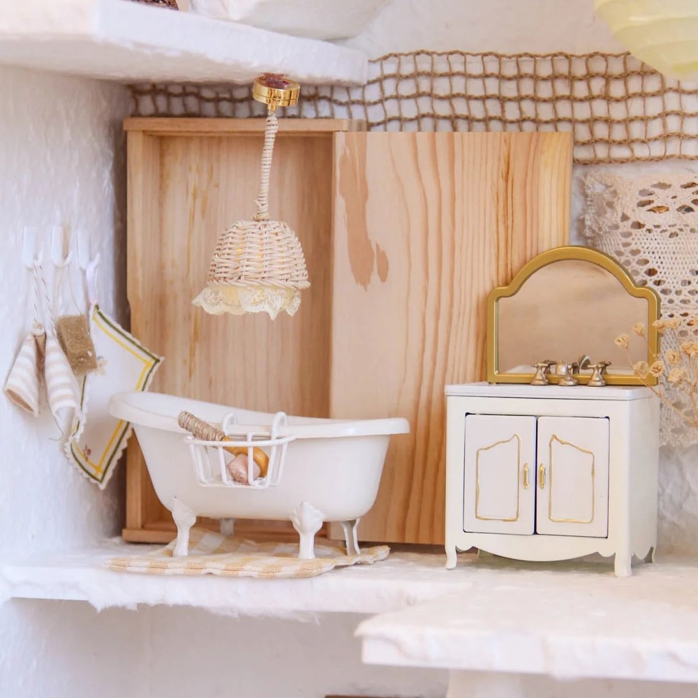 Miniature Dollhouse Furniture Set 1 To 12 Scale Realistic Mini Home Decor 5