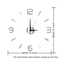 Large 3D Wall Clock Luminous DIY Modern Silent Wall Decor 1