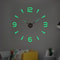 Large 3D Wall Clock Luminous DIY Modern Silent Wall Decor 4