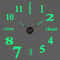 Large 3D Wall Clock Luminous DIY Modern Silent Wall Decor 24