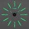 Large 3D Wall Clock Luminous DIY Modern Silent Wall Decor 28