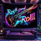 Vikama Neon Guitar Tapestry Rock Music Wall Decor For Bedroom And Studio 1