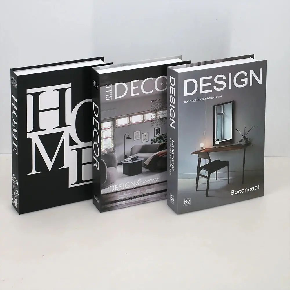 Modern Decorative Fake Books Set Minimalist White Book Decor For Home Styling 10