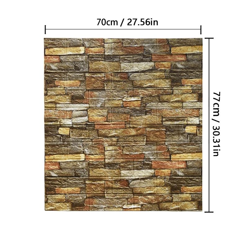 3D Brick Wall Sticker Self Adhesive Waterproof Decorative Wall Panel 11