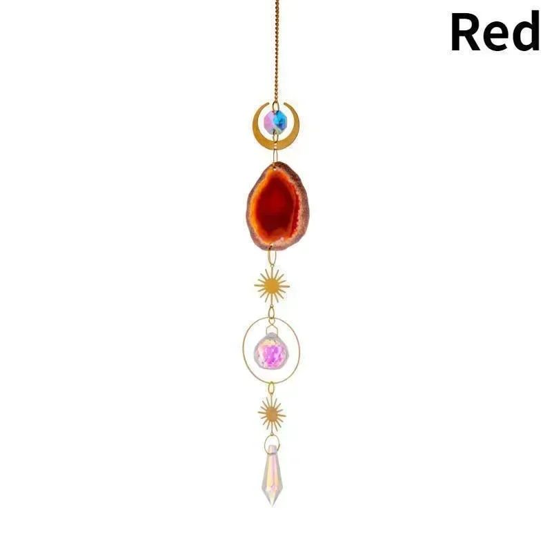 Sun And Moon Crystal Suncatcher Rainbow Prism Window Hanging Decor 5