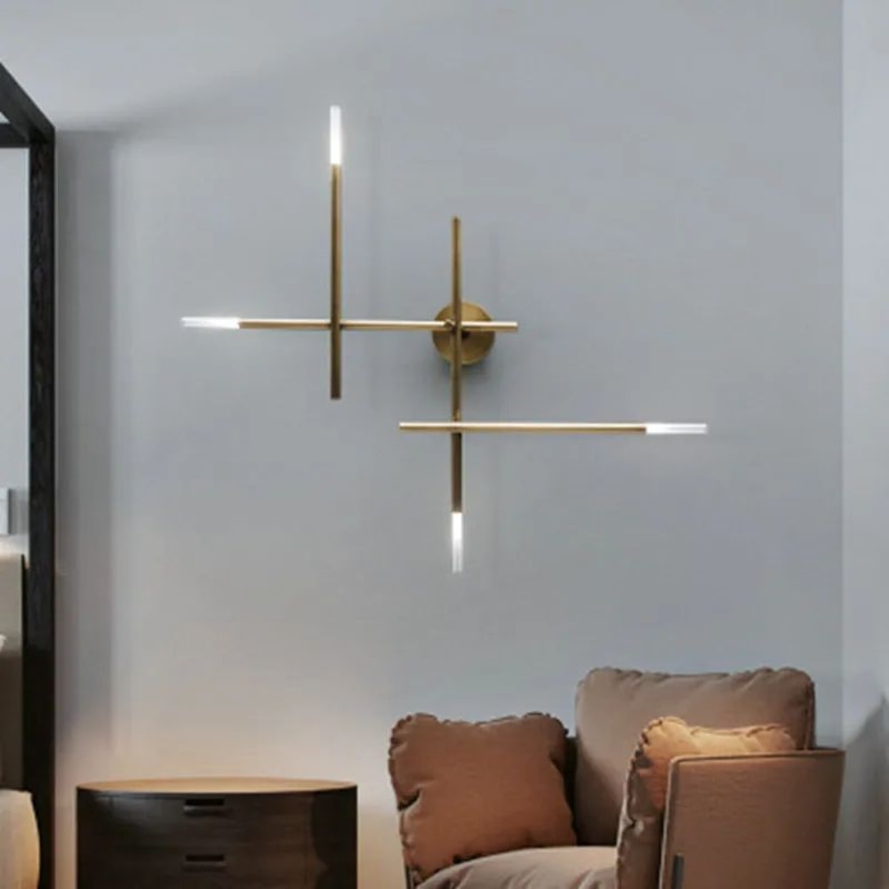 Nordic Minimalist LED Wall Lamp Cross Design Modern Sconce Light 4