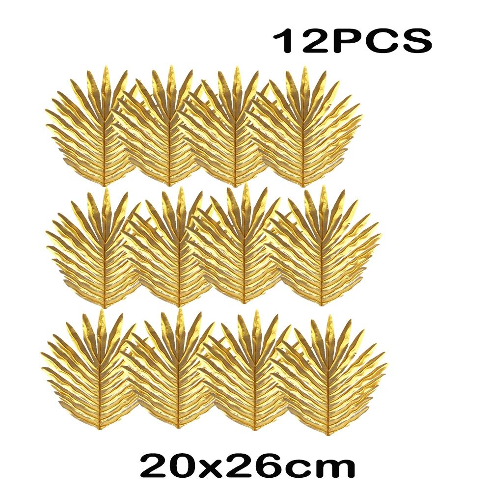 Artificial Tropical Palm Leaves Party Decor Jungle Theme Decorations 12