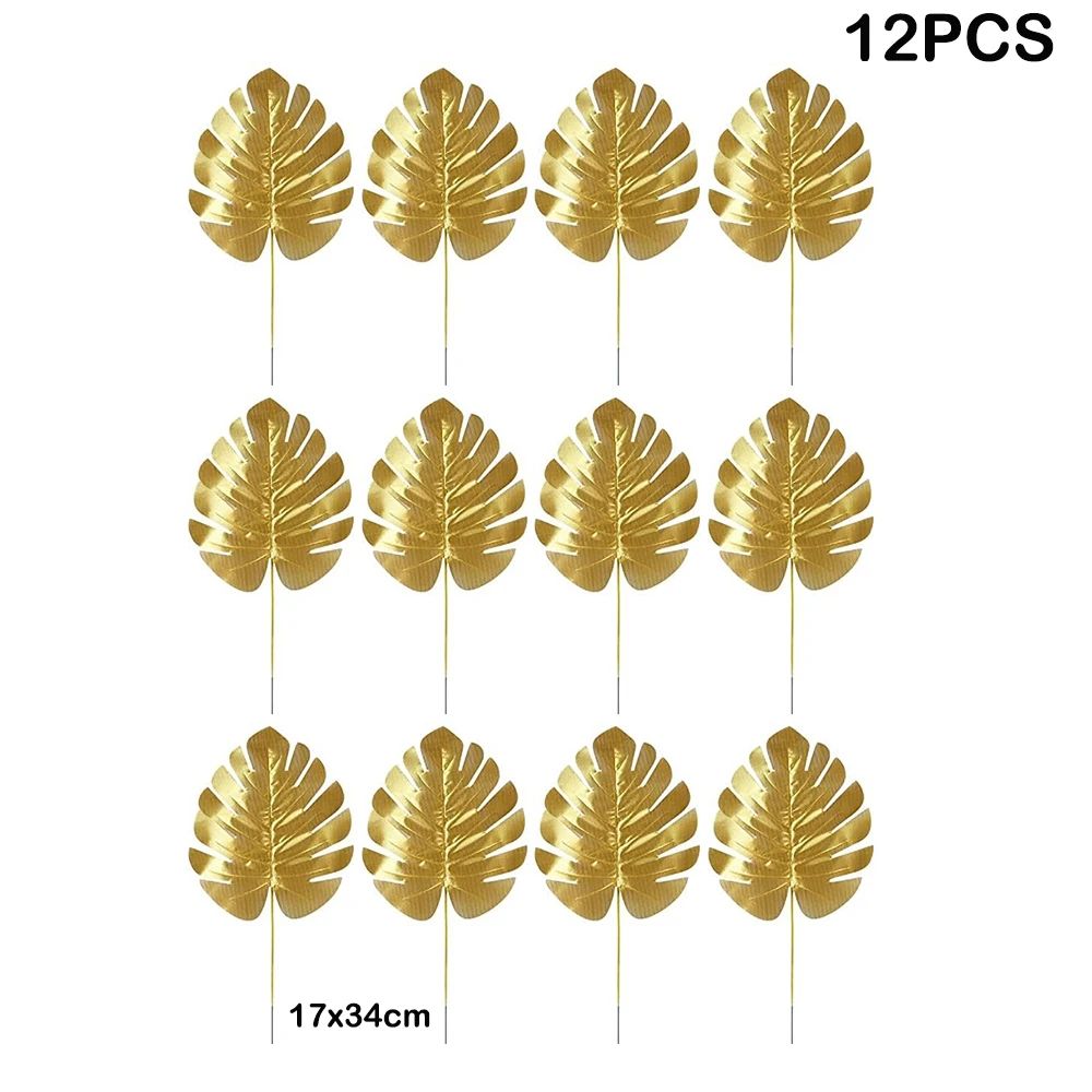 Artificial Tropical Palm Leaves Party Decor Jungle Theme Decorations 17
