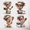 Cute Chef Mouse Wall Sticker Self Adhesive Cartoon Wall Decor 0