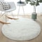 Round Plush Rug Soft Fluffy Carpet For Living Room And Bedroom 6