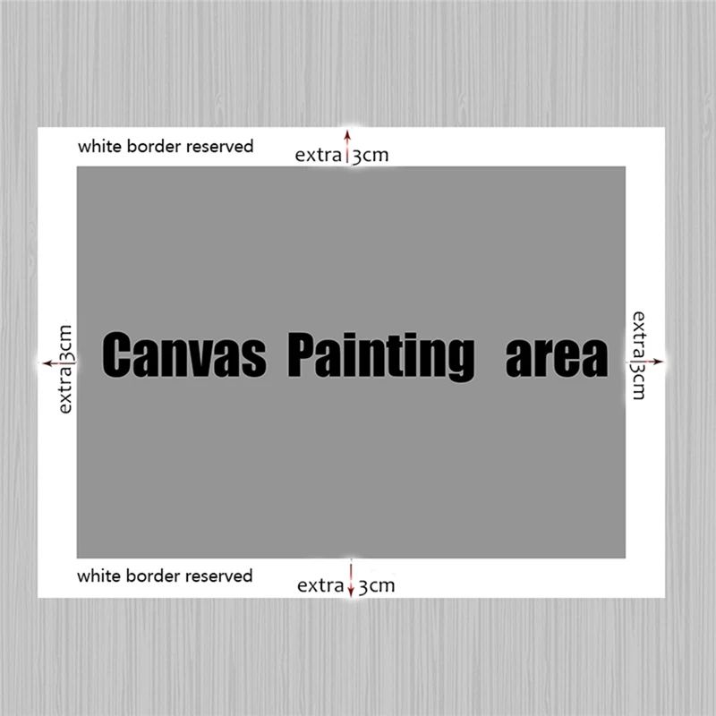 Golden Deer Canvas Wall Art With Chinese Style Feng Shui Design 5