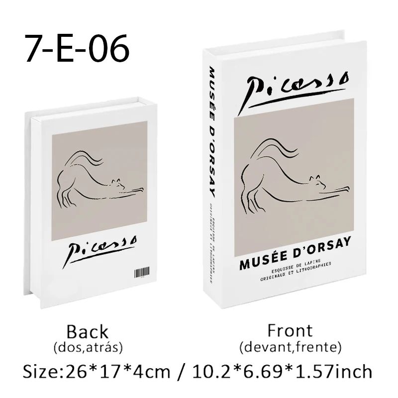 Luxury Decorative Book Storage Box Hidden Storage Art Book Decor For Home Styling 8