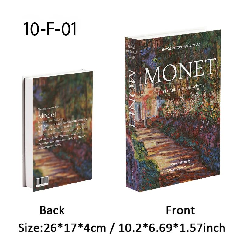 Luxury Decorative Book Storage Box Hidden Storage Art Book Decor For Home Styling 12