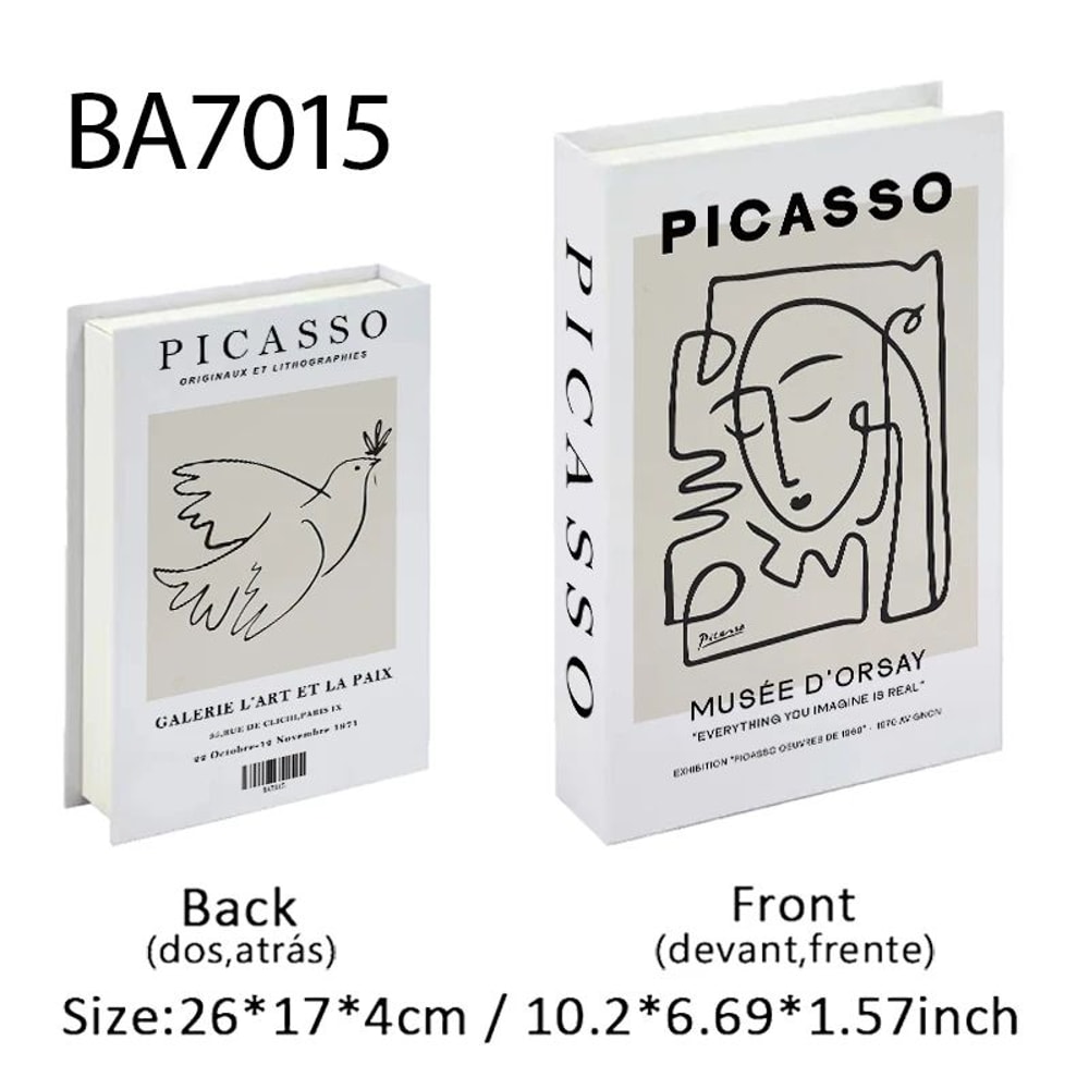 Luxury Decorative Book Storage Box Hidden Storage Art Book Decor For Home Styling 20