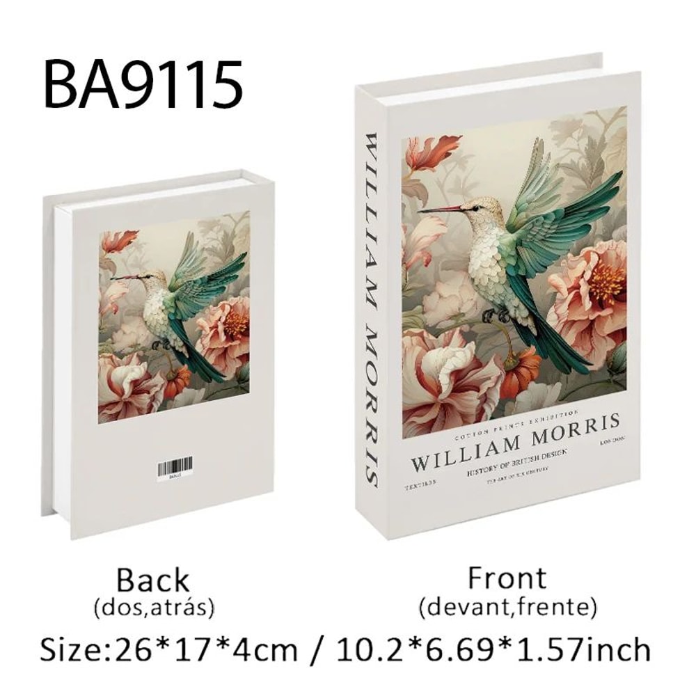 Luxury Decorative Book Storage Box Hidden Storage Art Book Decor For Home Styling 29