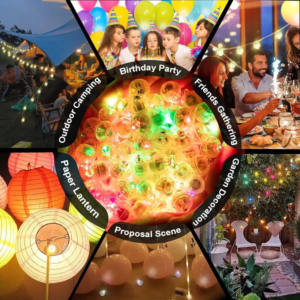 Mini LED Balloon Lights Bright Party Decor Lights For Balloons Lanterns And Events 5