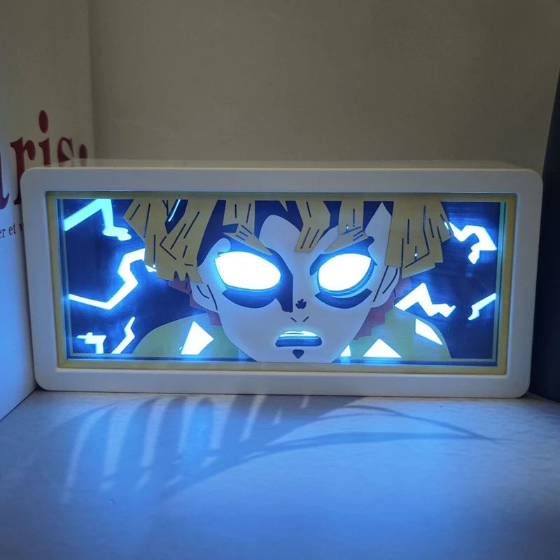 Demon Slayer Anime 3D LED Light Box Tanjirou Night Lamp For Bedroom Decor 24