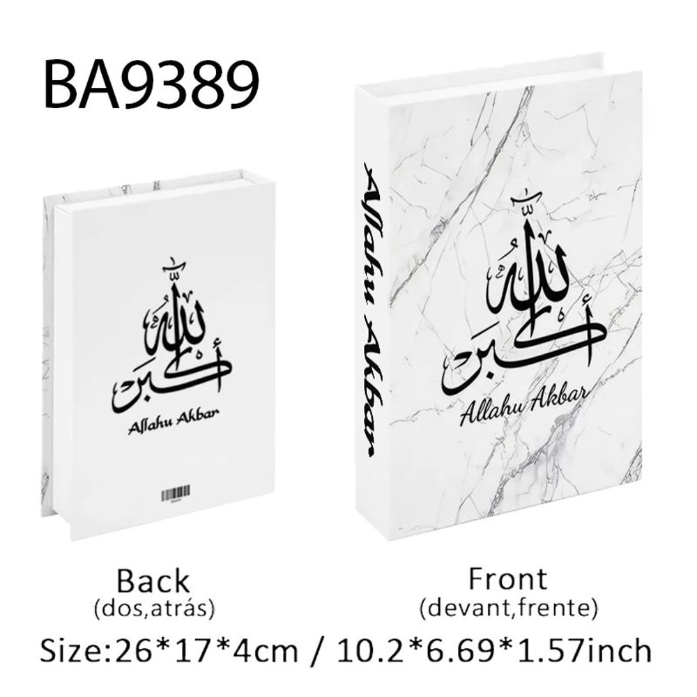 Islamic Decorative Book Storage Box Kaaba Inspired Hidden Storage Home Decor 11