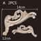 Wood Carved Corner Appliques Decorative Furniture Trim Floral Wood Onlays Set 6