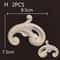 Wood Carved Corner Appliques Decorative Furniture Trim Floral Wood Onlays Set 16